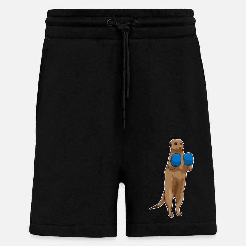 Gants de boxe suricate boxer - Short bio décontracté fabriqué en UE - SOLID BLACK