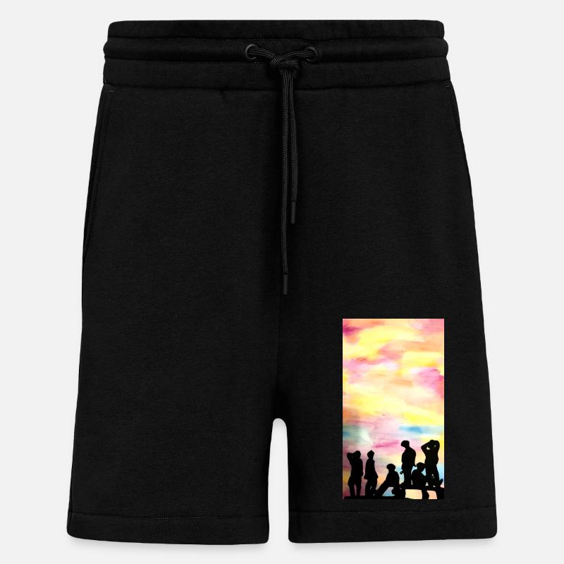 Silluette - Short bio décontracté fabriqué en UE - SOLID BLACK