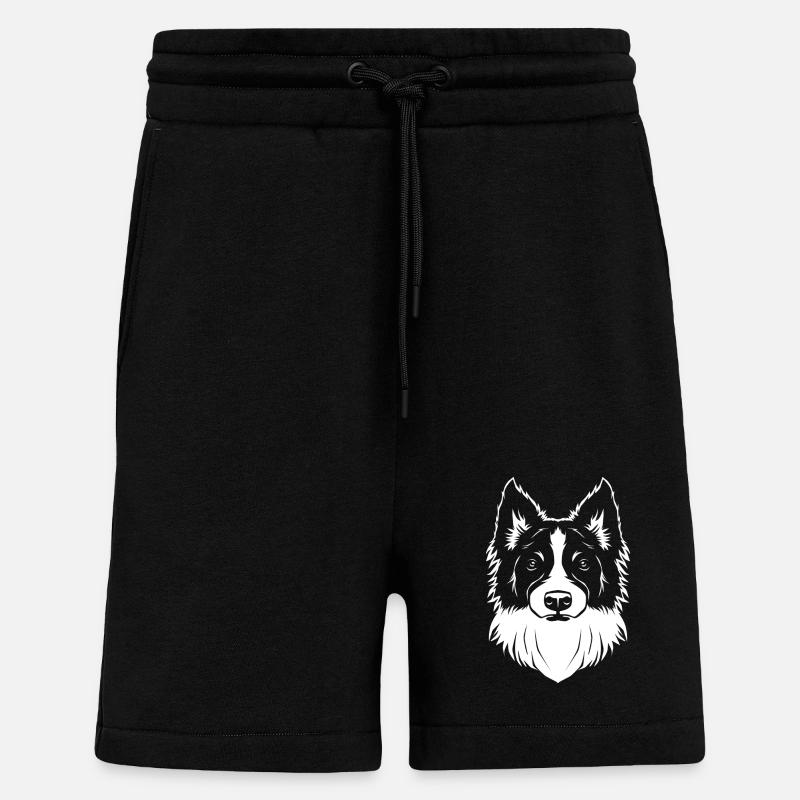 Border Collie - Shorts - made by SPREAD - SOLID BLACK