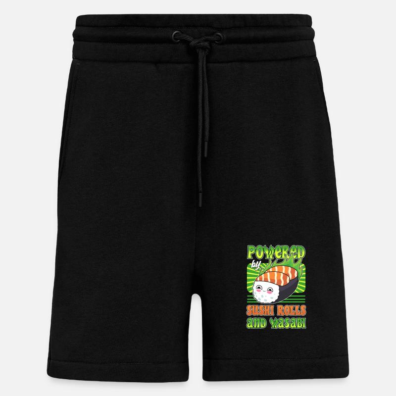 Sushi buffet for adults - Shorts - made by SPREAD - SOLID BLACK