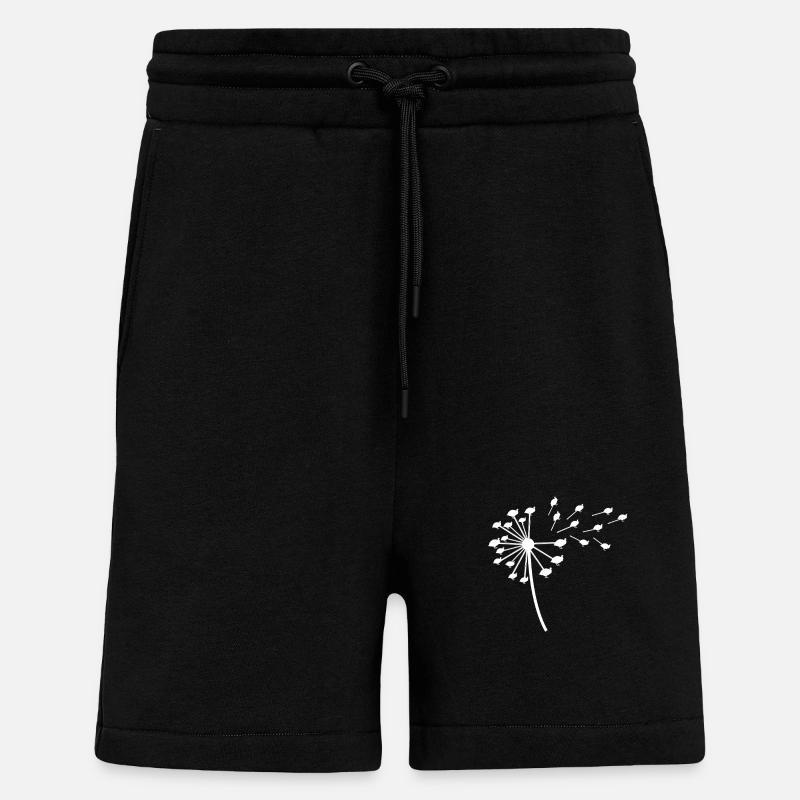 Poules Coq Pintade - Short bio décontracté fabriqué en UE - SOLID BLACK
