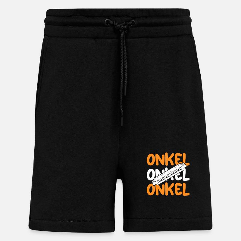 Harmonica Uncle Harmonica - Shorts - made by SPREAD - SOLID BLACK