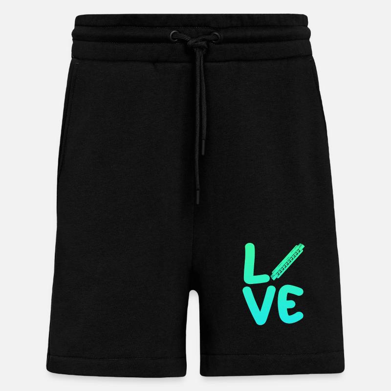 Harmonica Harmonica - Shorts - made by SPREAD - SOLID BLACK