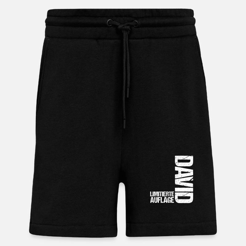David - Short bio décontracté fabriqué en UE - SOLID BLACK