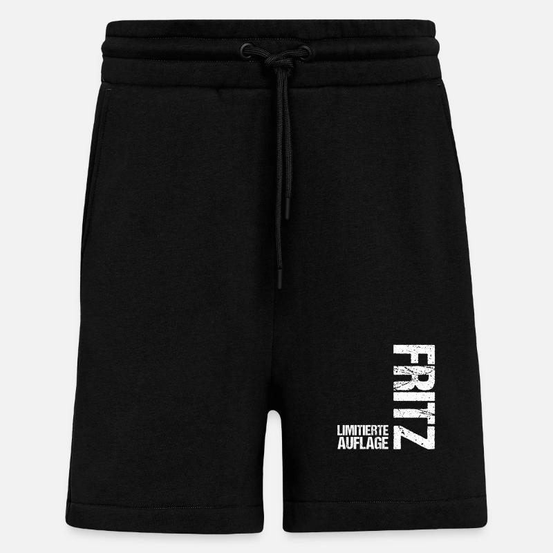 Fritz - Short bio décontracté fabriqué en UE - SOLID BLACK