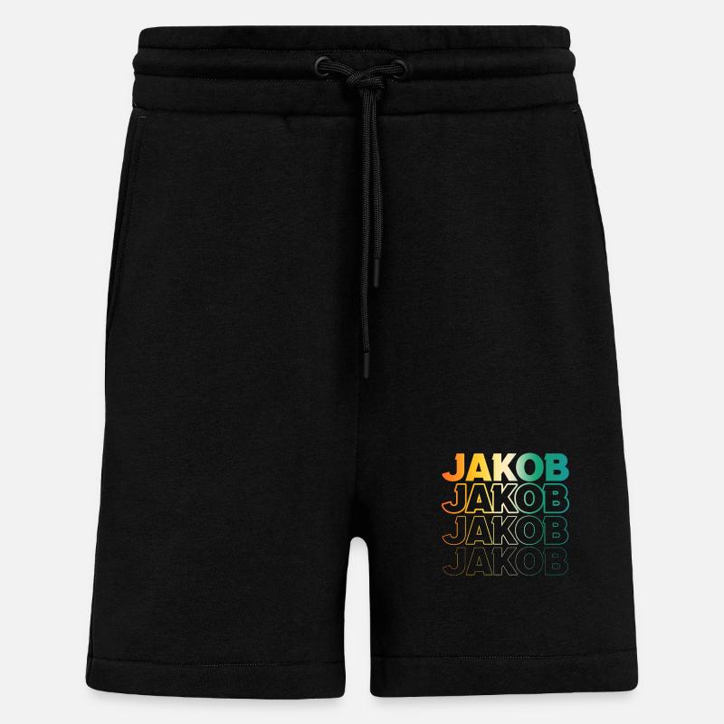 Jacob - Short bio décontracté fabriqué en UE - SOLID BLACK