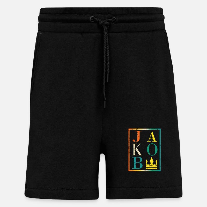 Jacob - Short bio décontracté fabriqué en UE - SOLID BLACK