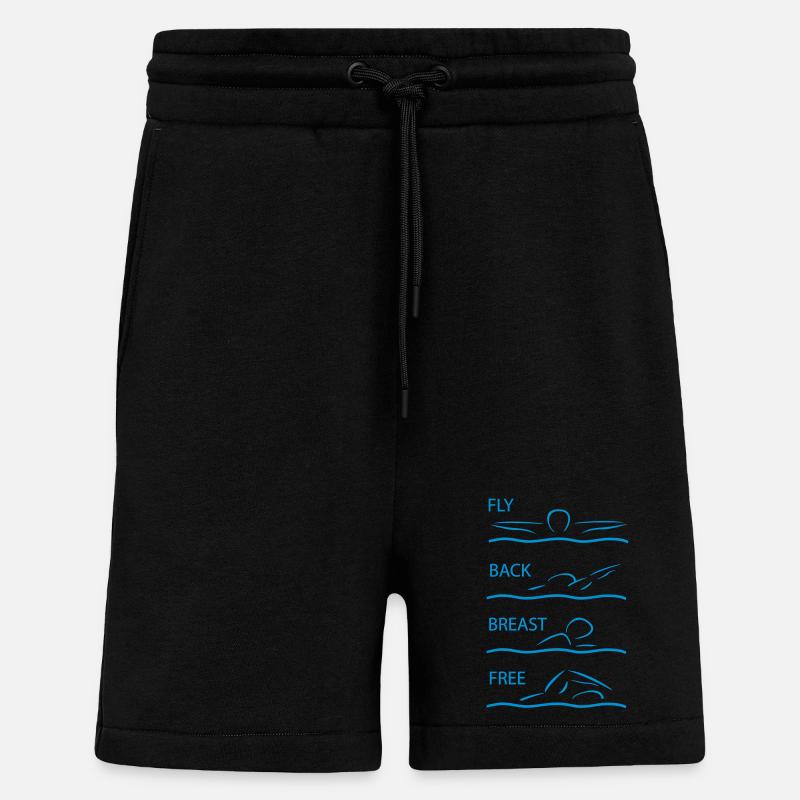 nage - Short bio décontracté fabriqué en UE - SOLID BLACK