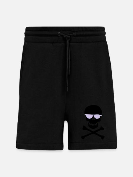 Piratl_mit_brille - Short bio décontracté fabriqué en UE - SOLID BLACK