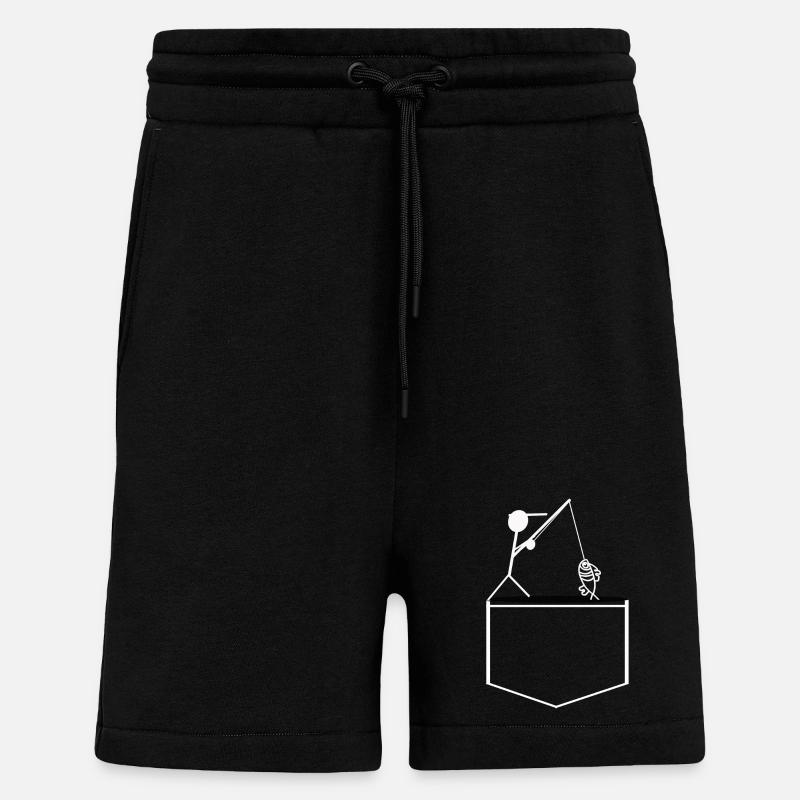 Pêcheur - Short bio décontracté fabriqué en UE - SOLID BLACK