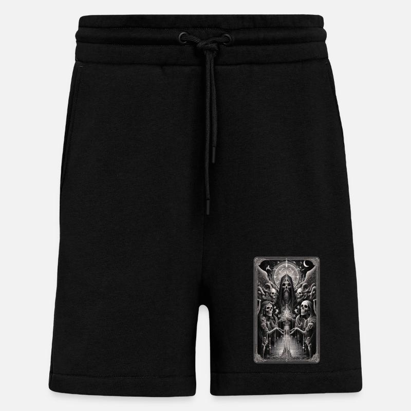 Der Sensenmann und die Skelette: Gothic-Mystik - Shorts - made by SPREAD - SOLID BLACK