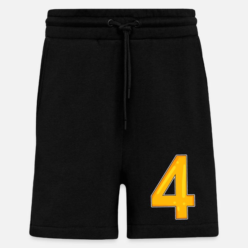 4 gelb - Shorts - made by SPREAD - SOLID BLACK