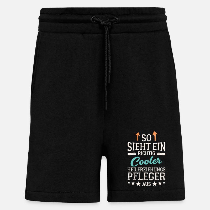 So sieht ein cooler Heilerziehungspfleger aus - Shorts - made by SPREAD - SOLID BLACK