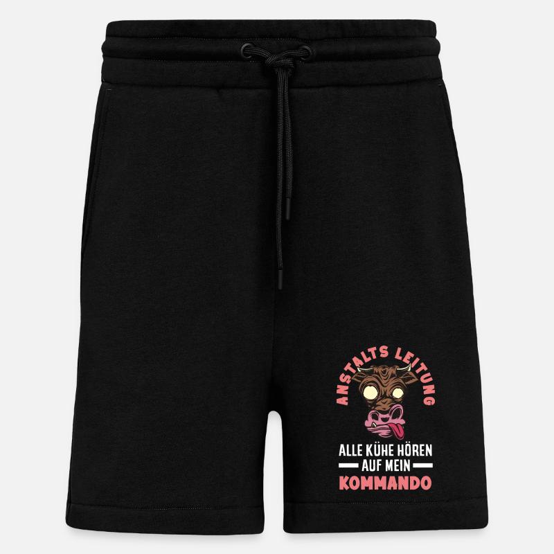 Anstaltsleitung Chef Leitung - Shorts - made by SPREAD - SOLID BLACK