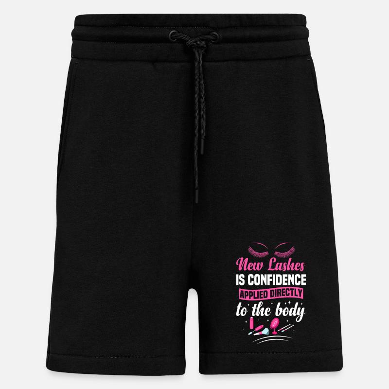 Wimperntechniker, Kosmetiker, Wimperntechnikerin - Shorts - made by SPREAD - SOLID BLACK