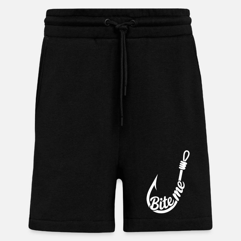 BiteMe Hooked Angel-Grafik - Shorts - made by SPREAD - SOLID BLACK