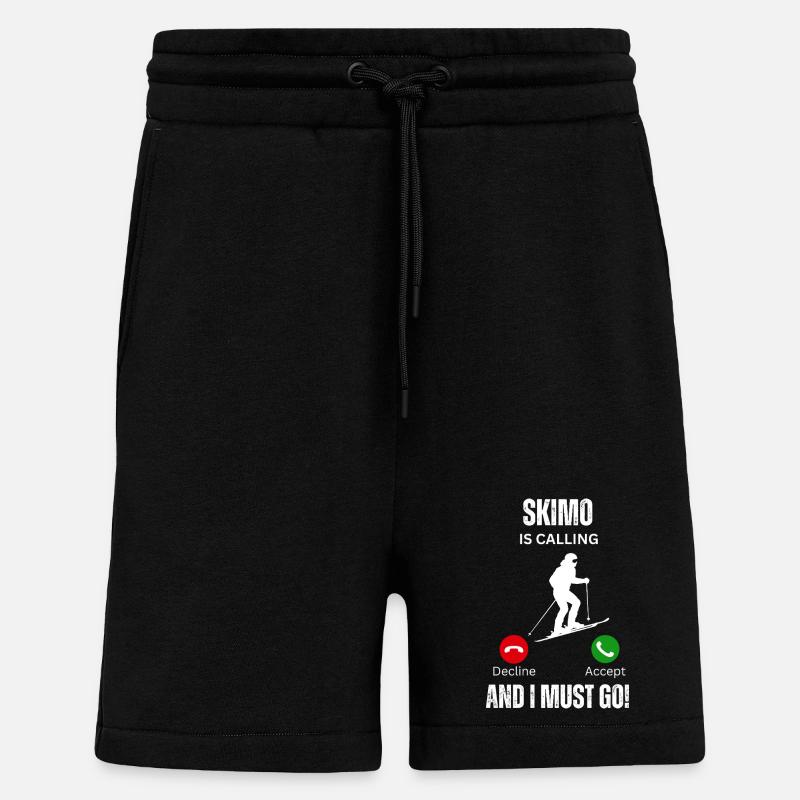Skimo Is Calling - Shorts - made by SPREAD - SOLID BLACK