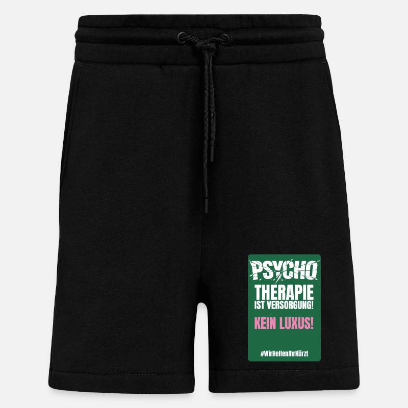 PSYCHO_06 - Shorts - made by SPREAD - SOLID BLACK