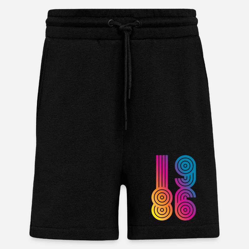 86 Eight Six 1986 - Shorts - made by SPREAD - SOLID BLACK