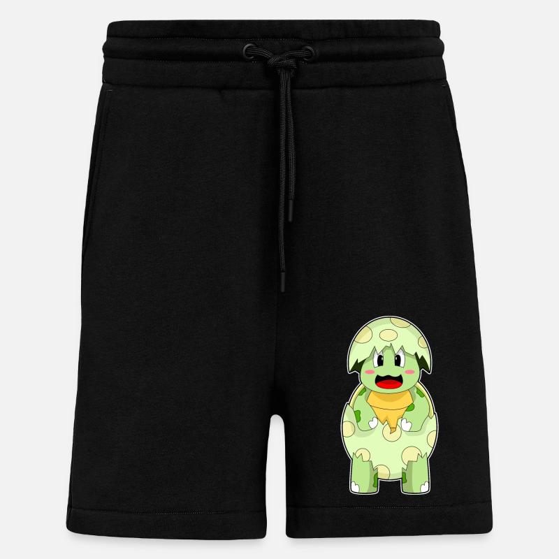 Turtle Eggshell - Shorts - made by SPREAD - SOLID BLACK