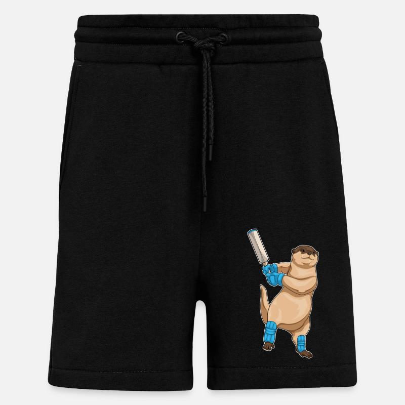 Otter Cricket Cricket Bat - Shorts - made by SPREAD - SOLID BLACK