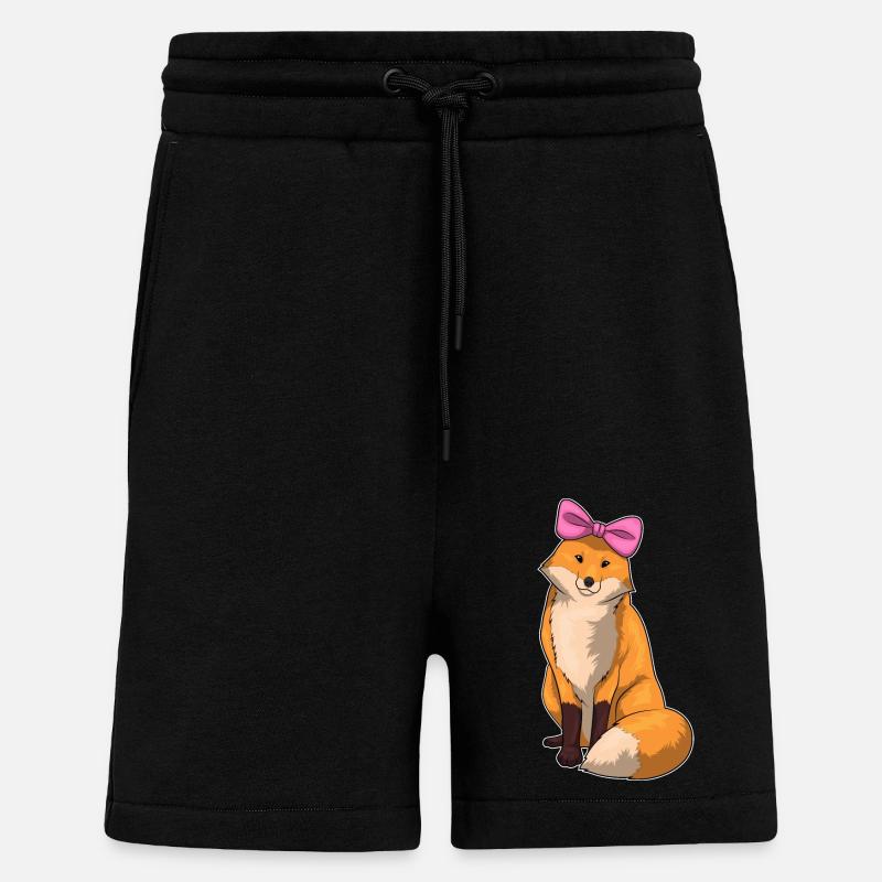 Arc de renard - Short bio décontracté fabriqué en UE - SOLID BLACK