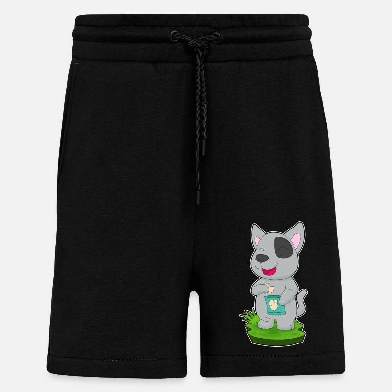 Hund Kartoffelchips - Shorts - made by SPREAD - SOLID BLACK