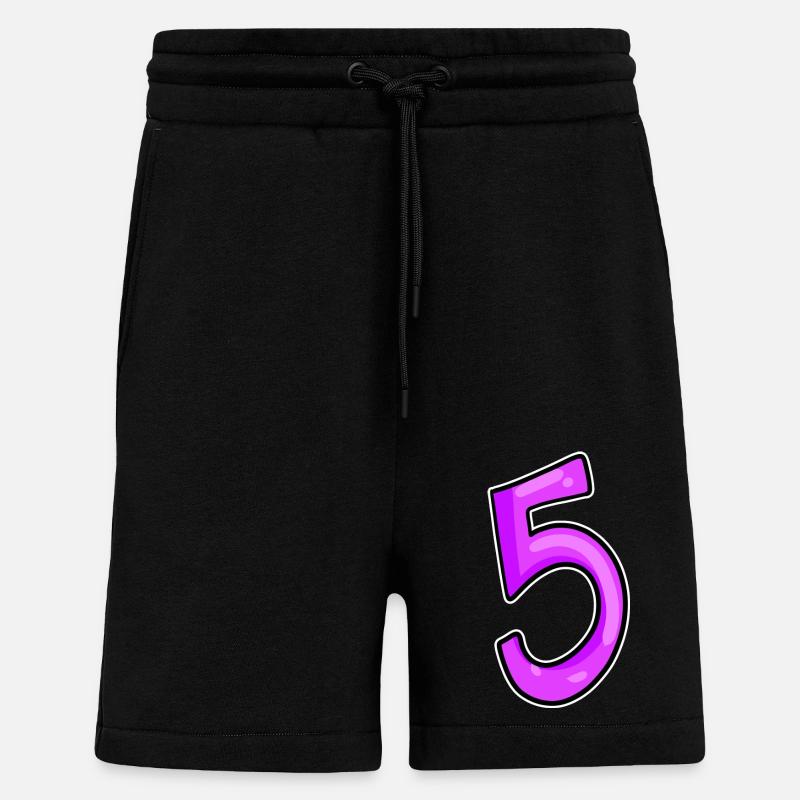 5 - Short bio décontracté fabriqué en UE - SOLID BLACK