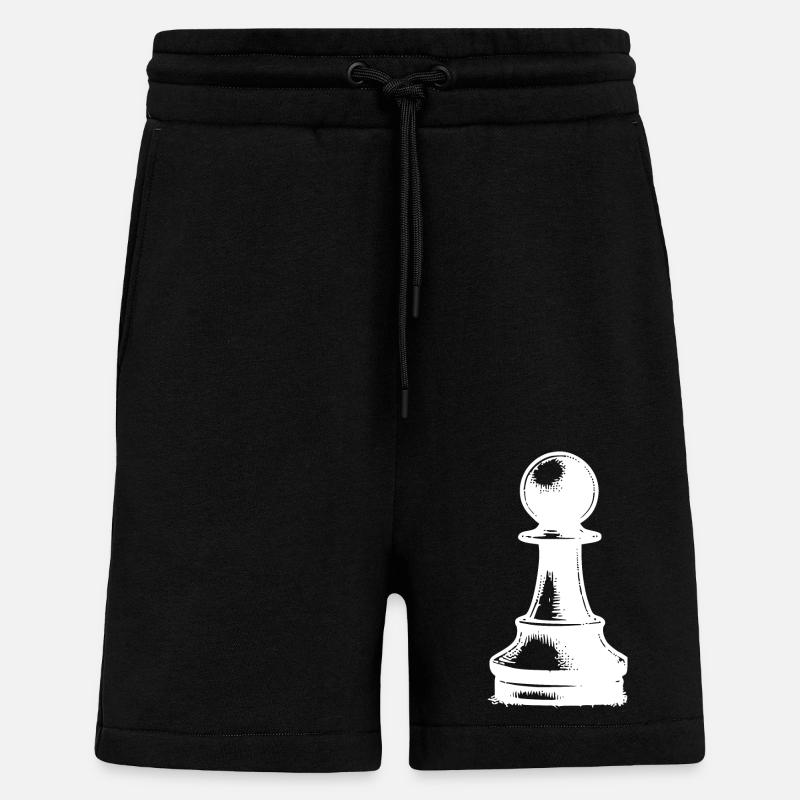 Schachspiel Schachfigur Bauer - Shorts - made by SPREAD - SOLID BLACK