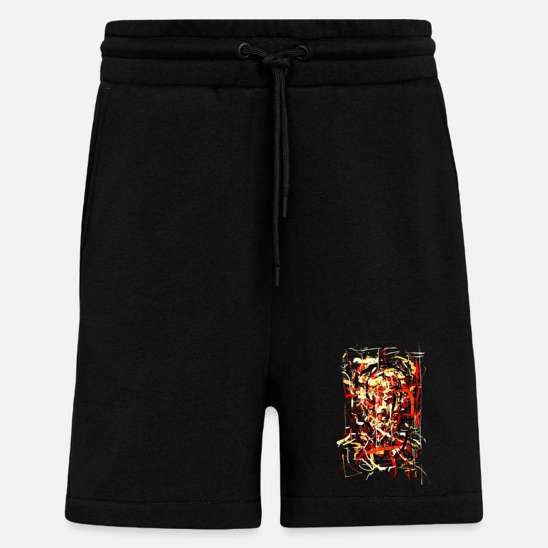 Flaming Devil - Shorts - made by SPREAD - SOLID BLACK