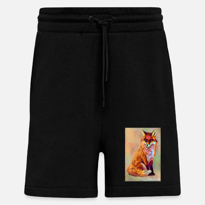 Fox poster - Shorts - made by SPREAD - SOLID BLACK