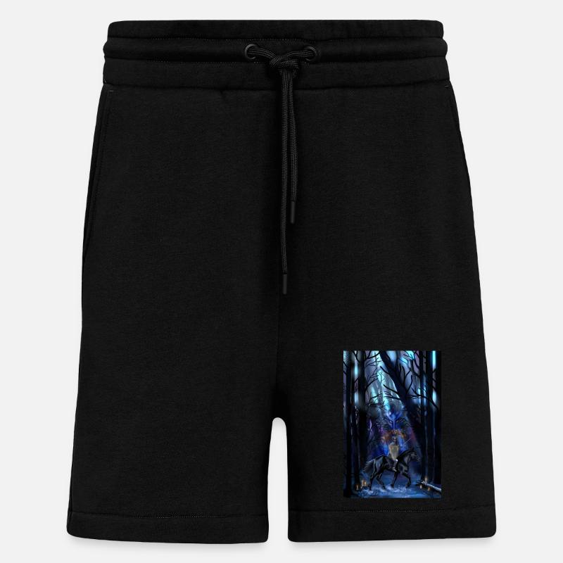 chevalier - Short bio décontracté fabriqué en UE - SOLID BLACK