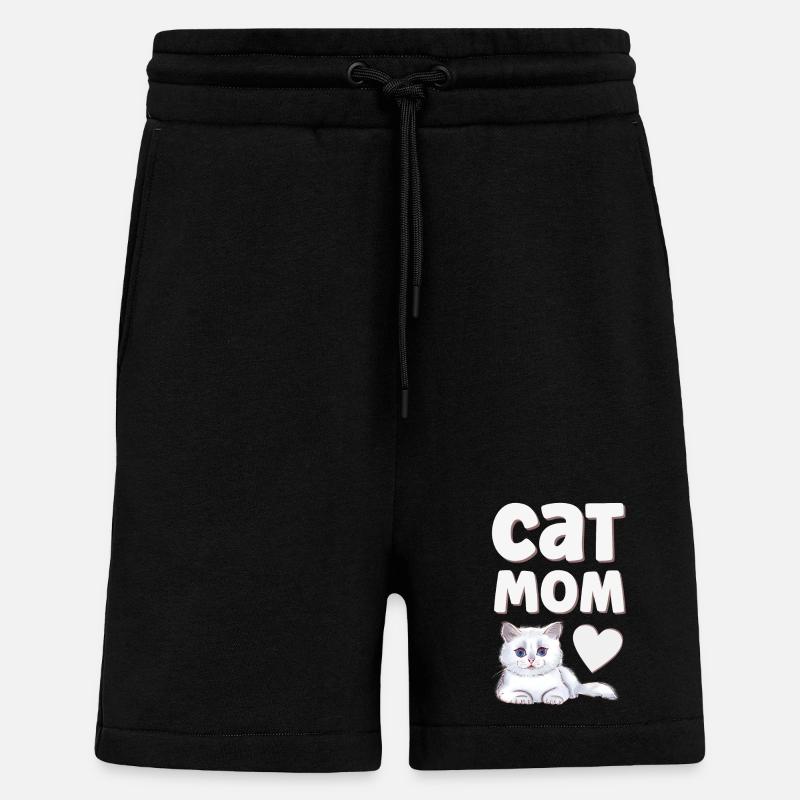 Cat Cats - Shorts - made by SPREAD - SOLID BLACK