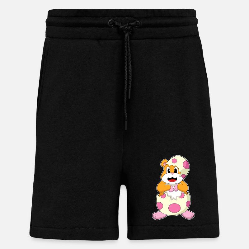 Hamster Eggshell - Shorts - made by SPREAD - SOLID BLACK