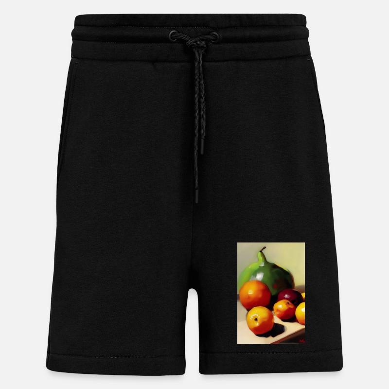 Fruit - Short bio décontracté fabriqué en UE - SOLID BLACK