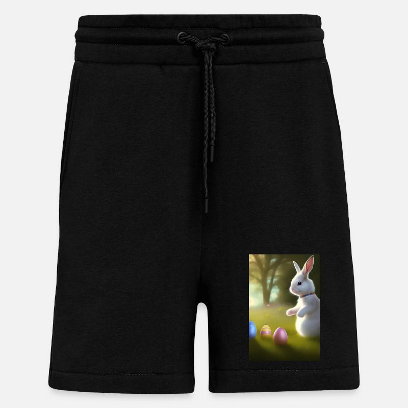 Osterhase mit Oster Eier - Shorts - made by SPREAD - SOLID BLACK