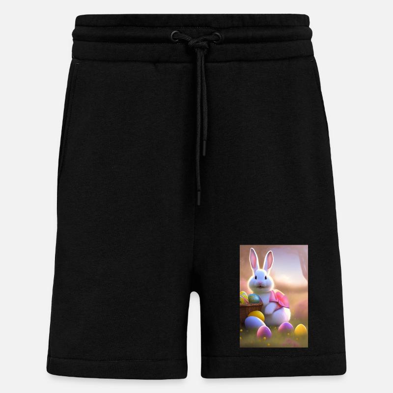 Osterhase mit Oster Eier - Shorts - made by SPREAD - SOLID BLACK