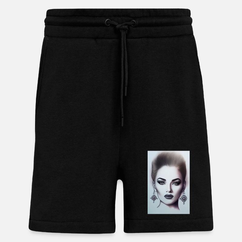 Frau mit Schmuck - Shorts - made by SPREAD - SOLID BLACK