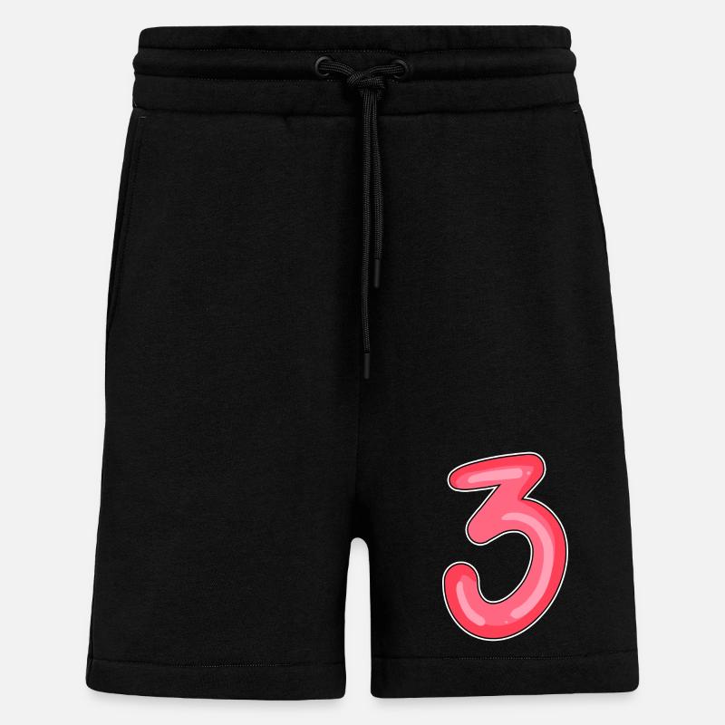 3 - Three - Shorts - made by SPREAD - SOLID BLACK