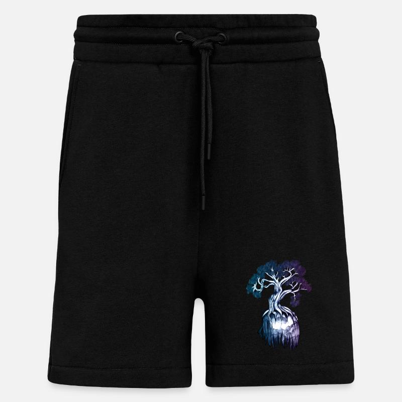 Symbolic Tree – Inner Strength Illustration - Shorts - made by SPREAD - SOLID BLACK
