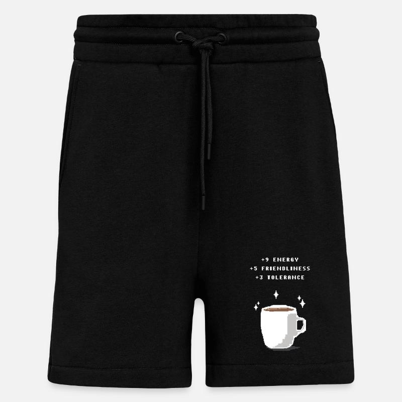 Coffee boost - Shorts - made by SPREAD - SOLID BLACK