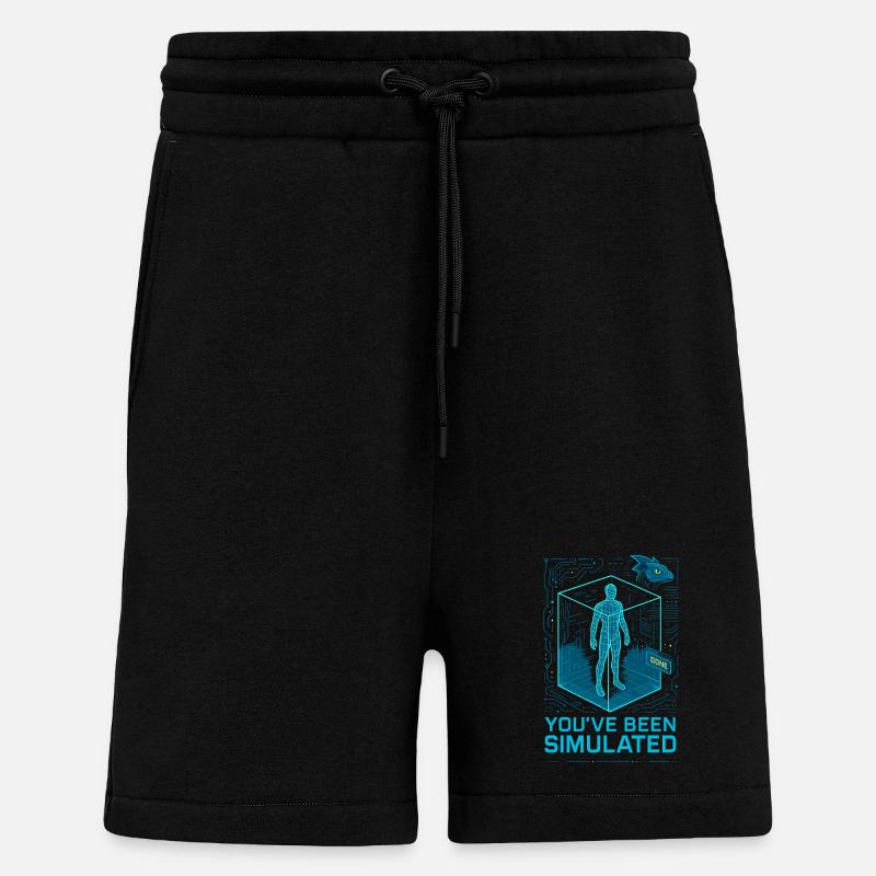 Simulé par le Basilic - Short bio décontracté fabriqué en UE - SOLID BLACK