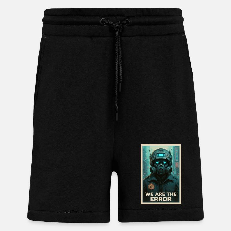 WE ARE THE ERROR - Shorts - made by SPREAD - SOLID BLACK