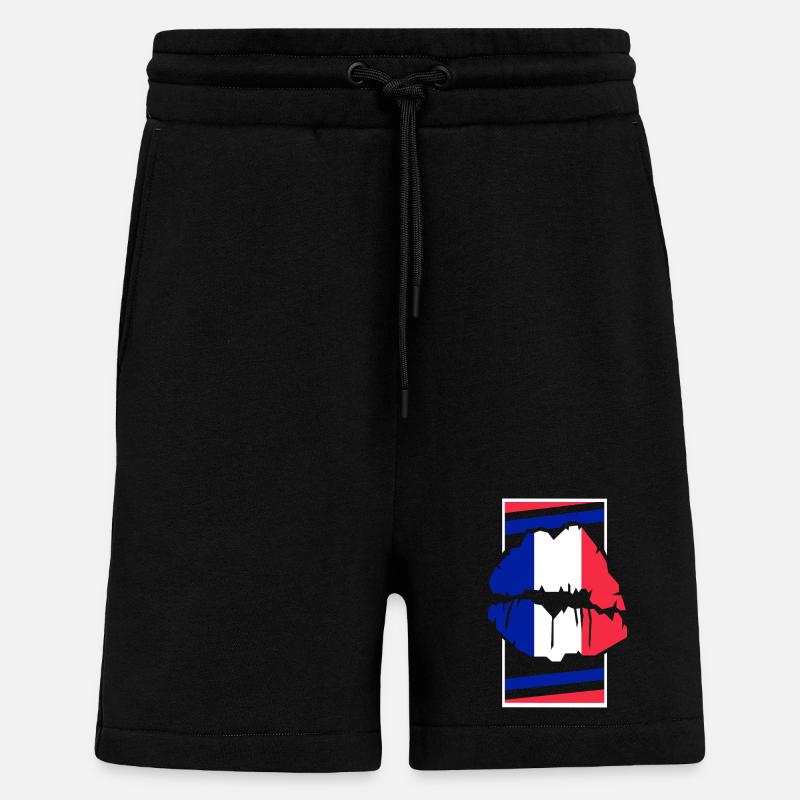 Frankreich - Shorts - made by SPREAD - SOLID BLACK