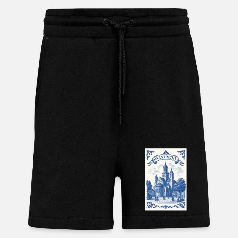 Basilika St. Servatius Maastricht - Shorts - made by SPREAD - SOLID BLACK