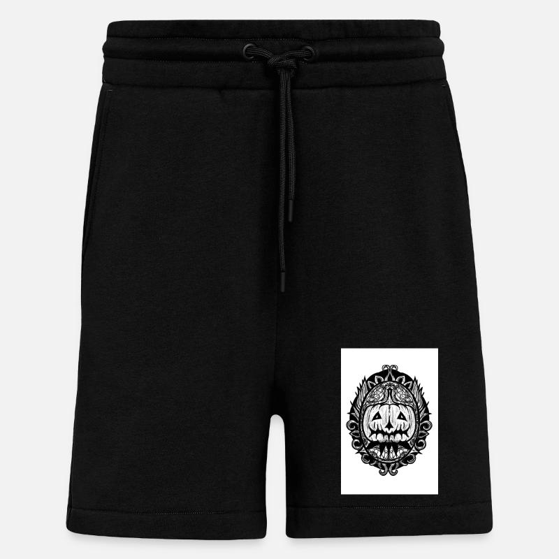Mandala Kürbis Ornament - Shorts - made by SPREAD - SOLID BLACK