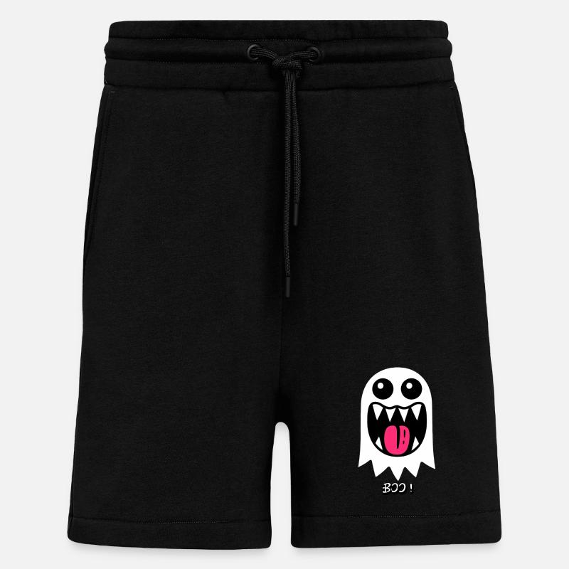 Ghost Buh - Shorts - made by SPREAD - SOLID BLACK