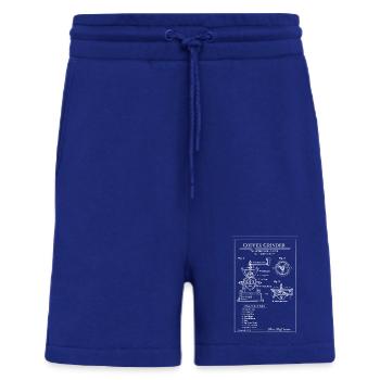 Plan d’entraînement pour moulin à café vintage - Short bio décontracté fabriqué en UE - Iconic Blue - Devant