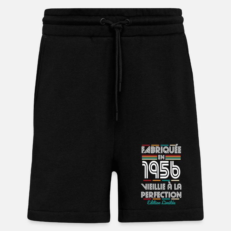 1956 – Hergestellt – Perfekt gereift - Shorts - made by SPREAD - SOLID BLACK