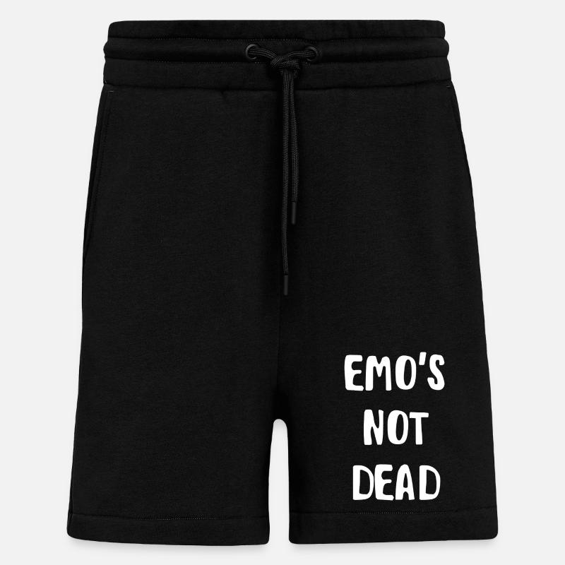 emo not dead - Shorts - made by SPREAD - SOLID BLACK